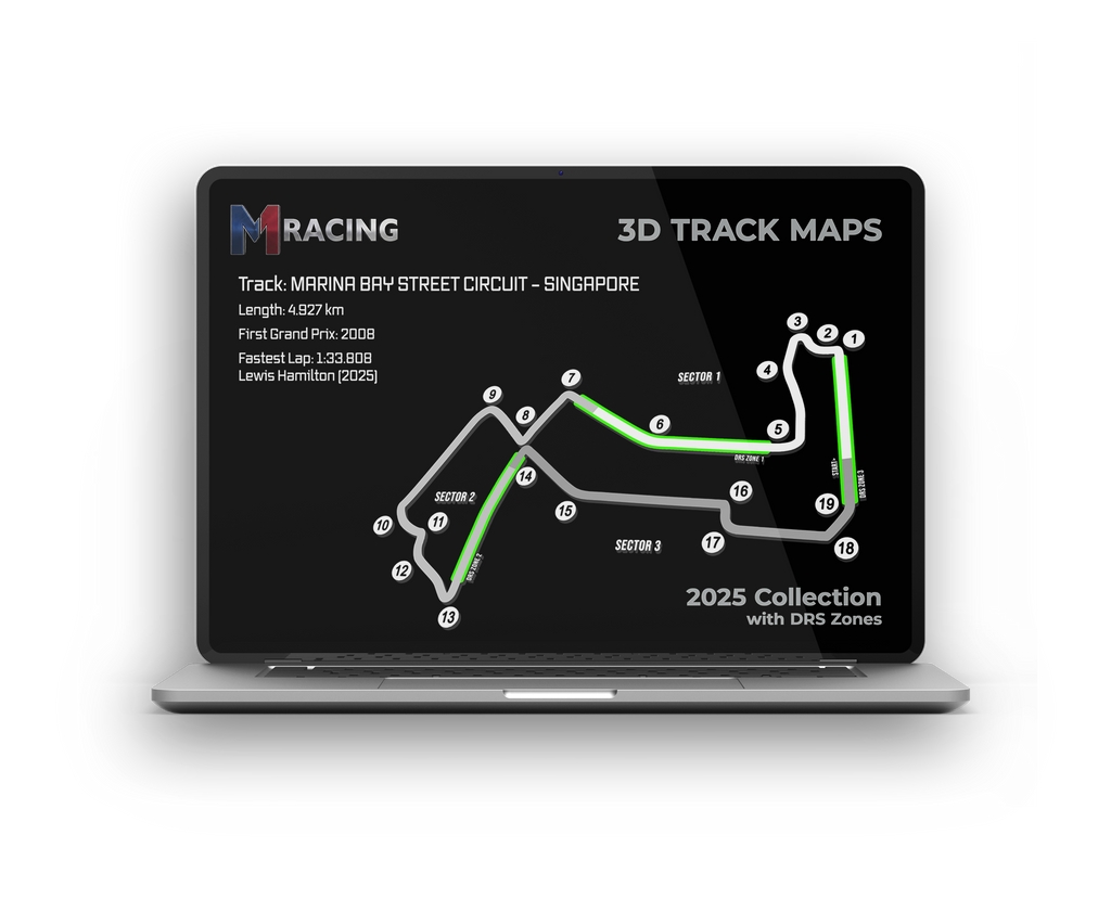 F1 2025 - 3D TRACK MAPS COLLECTION