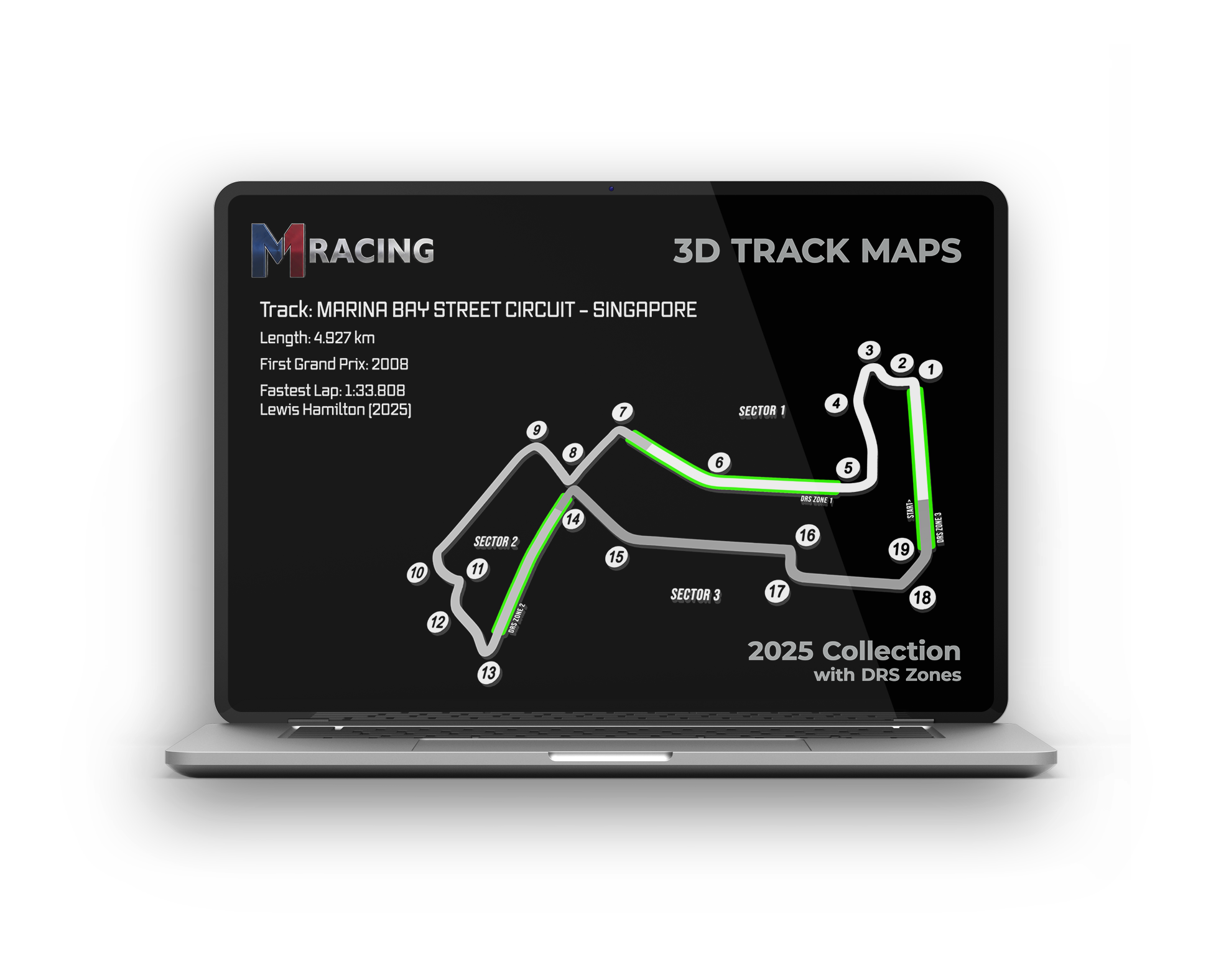 F1 2025 - 3D TRACK MAPS COLLECTION