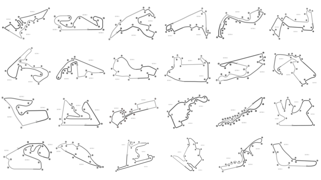 F1 2026 - 3D TRACK MAPS COLLECTION