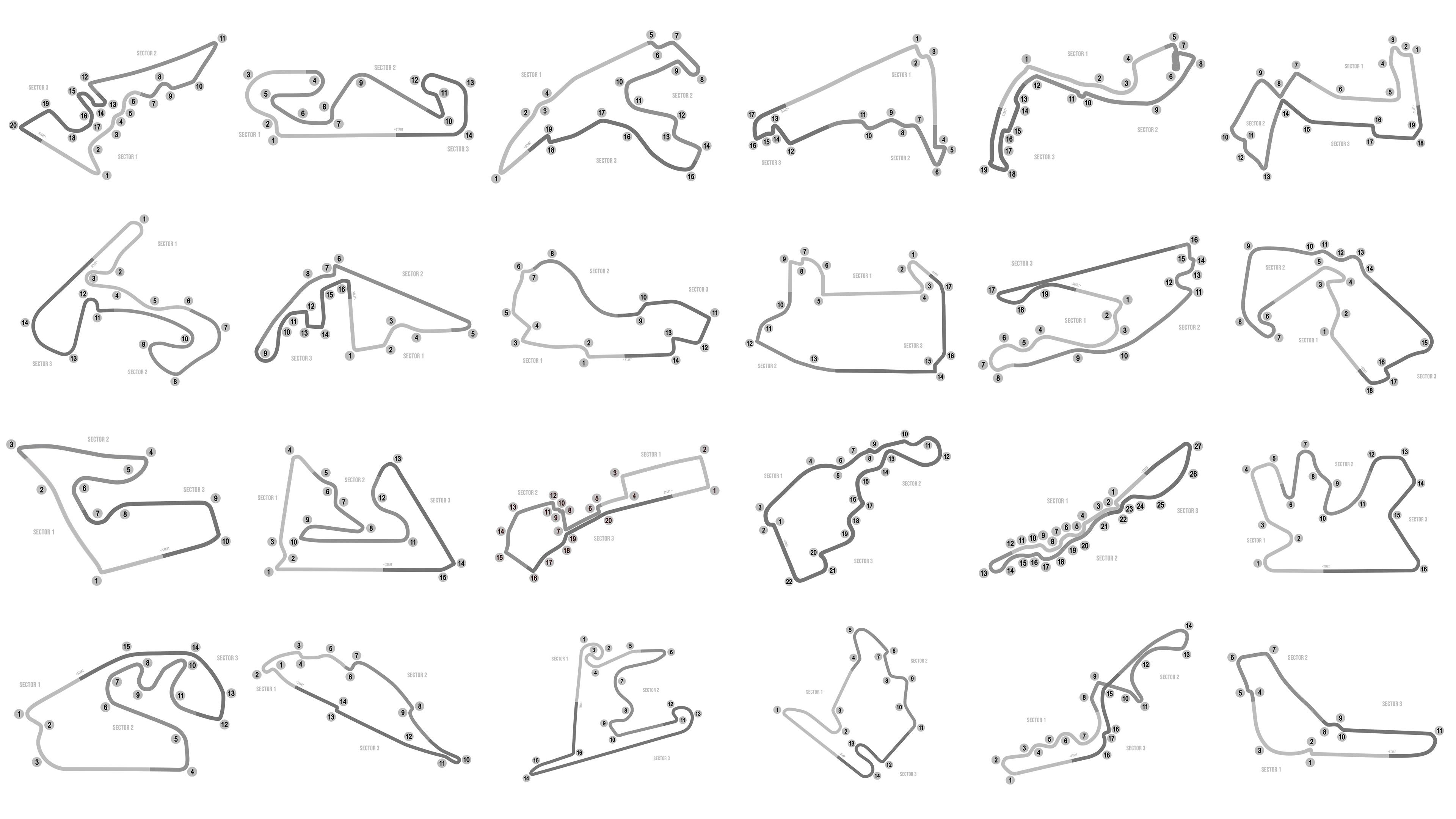 F1 2026 - 3D TRACK MAPS COLLECTION