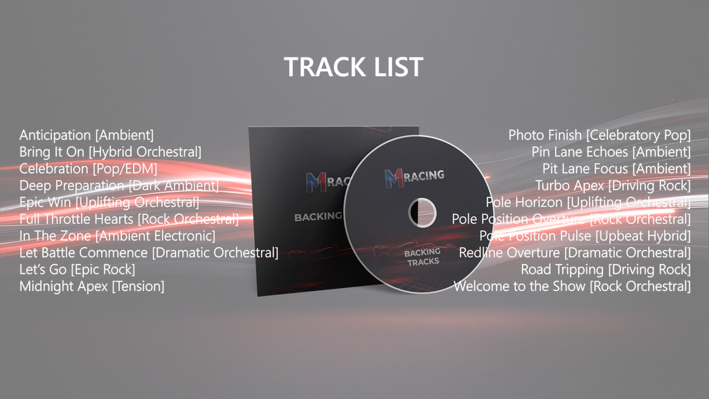F1 INSPIRED STREAM MUSIC COLLECTION - 2026